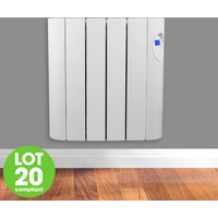 Futura, Low Energy Oil Filled Electric Radiator Panel Heater with Digital Display - White Futura, Low Energy Oil Filled Electric Radiator Panel Heater with Digital Display - White
