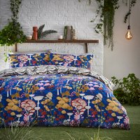 Amanita Abstract Mushroom Duvet Set - Cobalt / Single