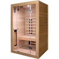 2 Person Indoor Full Spectrum Infrared Sauna EMR Neutral - Brown