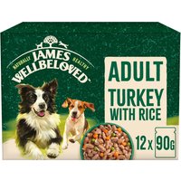 James Wellbeloved Adult Wet Dog Food in Gravy - Turkey with Rice