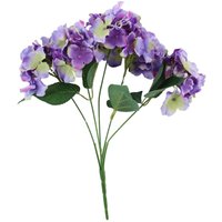 Artificial Arundel Hydrangea Bush 32cm - Purple