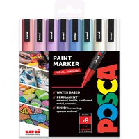 Wallet of 8 POSCA PC-3M Paint Marker Art Pen Bullet Nib - Twilight / Twilight