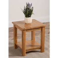 Oslo Solid Oak Lamp Table for Living Room - Oak