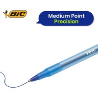 BIC Round Stic Blue Pens Pack of 8 for Smooth Writing - Blue