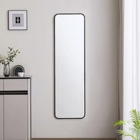 Classic Rectangular Full Length Mirror - Black