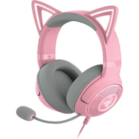 Razer Kraken Kitty V2 Quartz Wired RGB Headset with Kitty Ears 7.1 Audio - Quartz