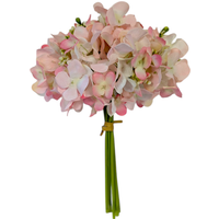 Artificial Budding Hydrangea Bouquet 28cm - Pink