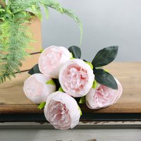 Artificial Arundel Peony Bunch 38cm - Light Pink