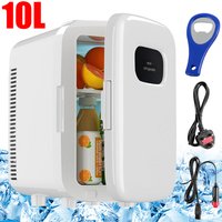 10L Portable Mini Fridge with Cool and Warm Modes - White