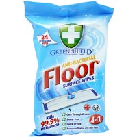 Greenshield Antibac Floor Wipes Pack of 24 - White