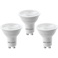 4.5W LED GU10,Plastic,400lm,38 Degree, Dimmable, 2700K - Warm White / 3