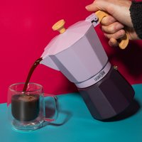 La Cafetiere Venice Aluminium Espresso Maker - Purple / 15.2cm