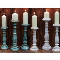 Handmade Wooden Candle Stand for Home Decor - Gold / 40cm
