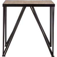 New Foundry Square Side Table - Brown