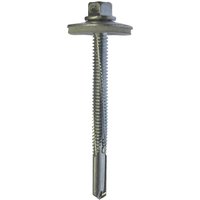 Jcp Fixings Metalfix Self-Drilling Screws 5.5 x 80mm - FJMFH55080W19 - Box of 100 - Grey