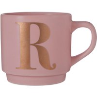Signet Pink Monogram Mug, R - Pink