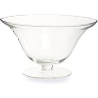 Ambra Clear Glass Fluted Bowl. - Transparent