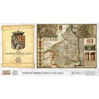 Northumberland Historical Map 1000 Piece Jigsaw Puzzle (1610) - Neutral