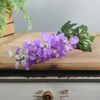 Silk Arundel Garden Delphinium Stem 77cm - Lavender