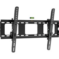 Flat to Wall Tilting TV Wall Bracket with Spirit Level - Black