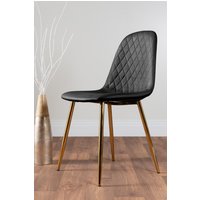 Furniture Box, Furniture Box 2 x Corona Faux Leather Gold Metal Leg Contemporary Dining Kitchen Chairs Set Furniture Box, Furniture Box 2 x Corona Faux Leather Gold Metal Leg Contemporary Dining Kitchen Chairs Set