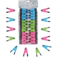 JVL Prism Soft Touch Clip Pegs - Green