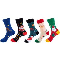 , 5 Pairs of Festive Christmas Socks - 5 Pairs , 5 Pairs of Festive Christmas Socks - 5 Pairs