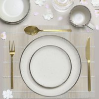 Omakase Speckle 12-Piece Dinner Set - Stone