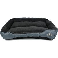Faux Fur Dog Bed in Grey - Grey / XXL