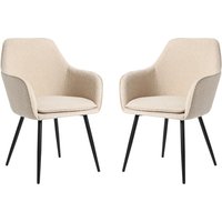 Muse Boucle Fabric Accent Tub Chair - Cream Boucle / 2