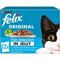 Felix, Pack of 12 Felix Jelly Selection Pouches - Fish Selection Felix, Pack of 12 Felix Jelly Selection Pouches - Fish Selection