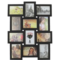 12 Photo Collage Frame Black - Black