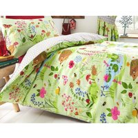 Bluebell Duvet Cover Set - Green / Double
