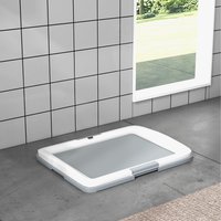PawHut Dog Toilet Tray for Training Dogs, for Indoor, Balcony Outdoor - Grey / 48.5cm