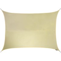 6m x 5m Rectangle Water Resistant Sun Shade Sail - Ivory