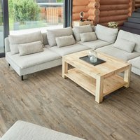 Self Adhesive Floor Planks - Peel and Stick Vinyl Flooring in Wood Effect - Darker Brown Oak / 7
