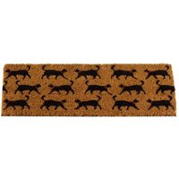 Coir Insert Mat for Outdoor - Brown,White,Black / Cat