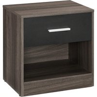 VASAGLE Modern Bedside Table with Drawer - Bronze