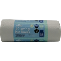Pack of 40 Tie Handle Swing Bin Liners 50L - Fresh Linen