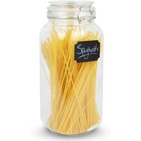 2.2L Clip Top Storage Jar Maison and White - Clear