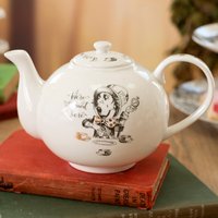 Victoria And Albert Alice In Wonderland Large Teapot - White
