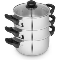 Townhouse 18cm 3 Tier Steamer - Silver