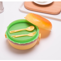 Burger Shape Lunch Box - Yellow / Round