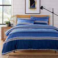 Harlow Stripes Printed Duvet Set - Blue / King
