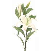 Artificial Silk Lilium Spray - Cream