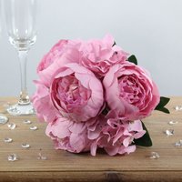 Artificial Arundel Peony Bouquet - Dusky Pink