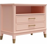 Westerleigh Wide Nightstand - Pale Pink