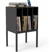 Record Storage Table Record Player Stand - Black