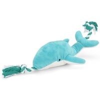 Petface Buddles Blue Whale Plush Dog Toy - Blue