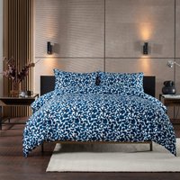 Deyongs Pattern Duvet Cover Bedding Set Abstract Shapes in Blue | Size: Single